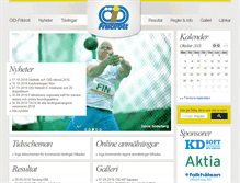 Tablet Screenshot of oid-friidrott.com